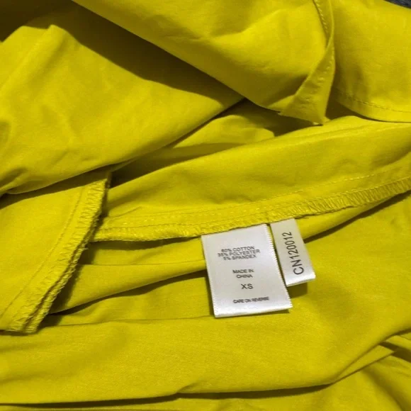 New York & Company Yellow Puff Sleeve Sundress - Picture 7 of 15